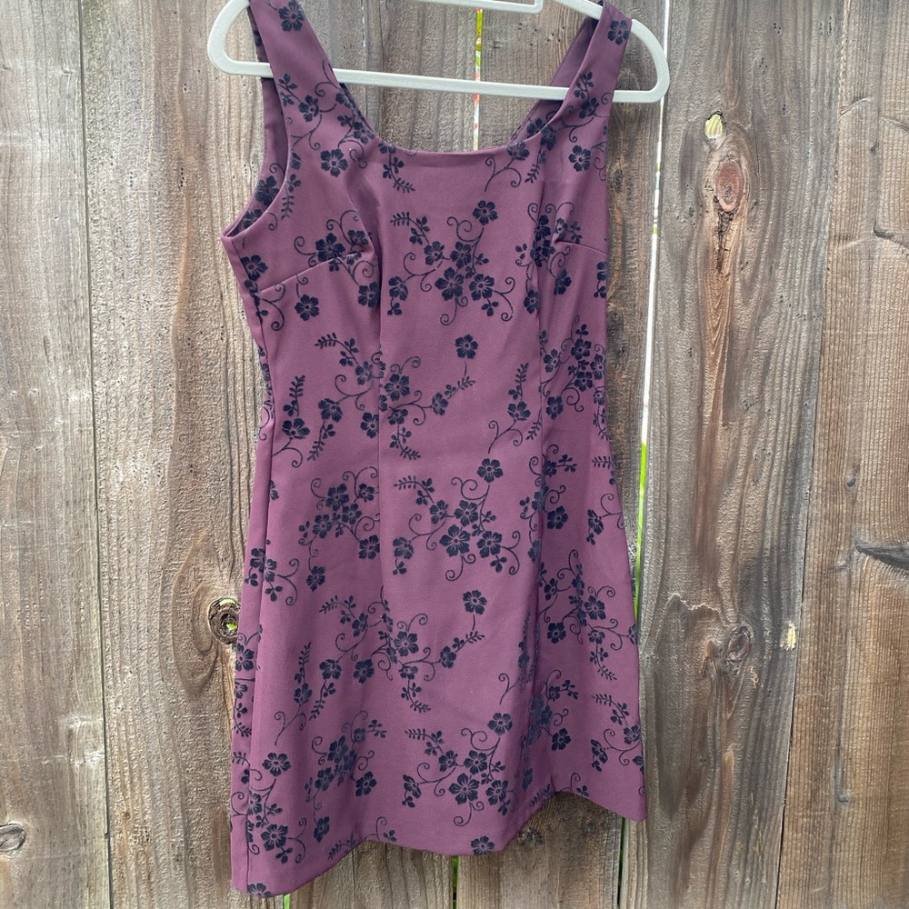 Vintage Purple Mini Dress